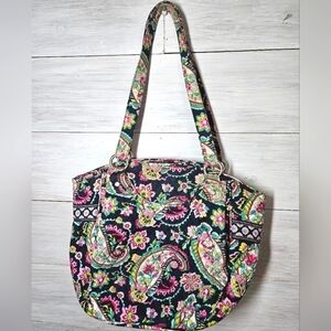 VERA BRADLEY Petal Paisley Glenna Satchel RETIRED PATTERN